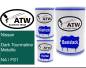 Preview: Nissan, Dark Tourmaline Metallic, NA / FS1: 500ml Lackdose + 500ml Klarlack + 250ml Härter - Set, von ATW Autoteile West.